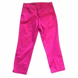 Kut From The Kloth Cropped Pants Fuschia Sz 6